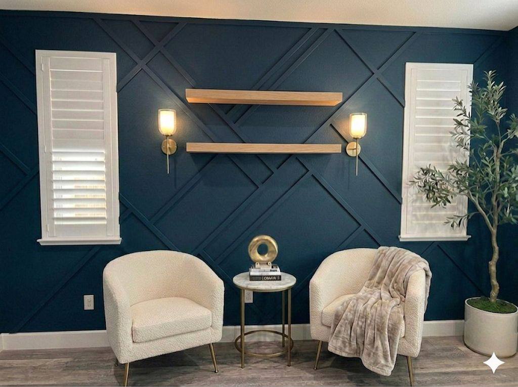 Wood accent wall