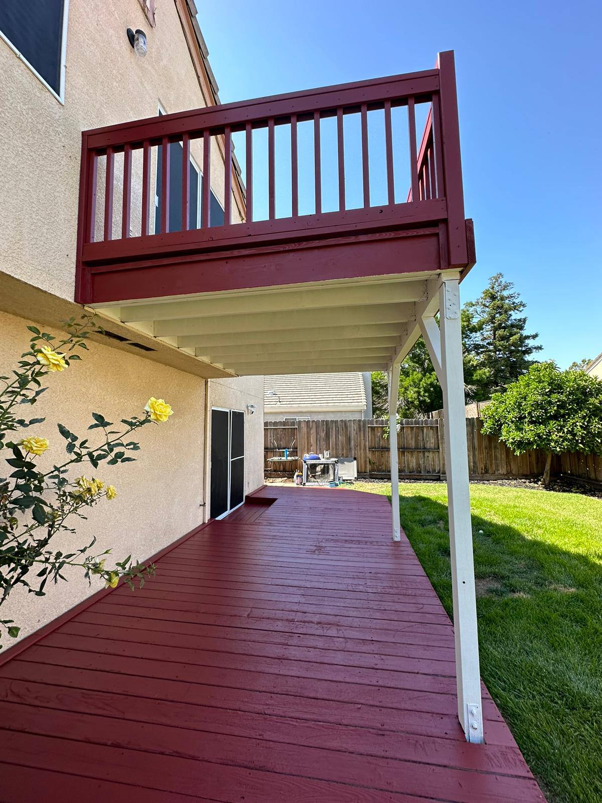 Wood deck and balcony